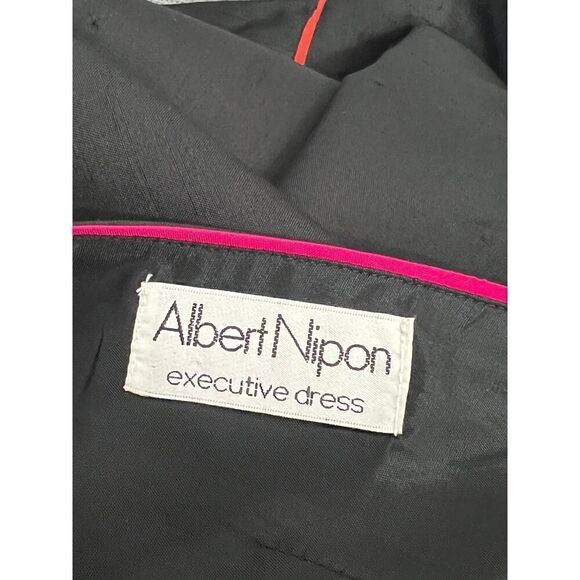 Vintage Albert Nipon Executive Dress 4  Bow Peplum Tiered Ruffle Silk - Picture 4 of 5